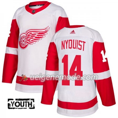 Kinder Eishockey Detroit Red Wings Trikot Gustav Nyquist 14 Adidas 2017-2018 Weiß Authentic
